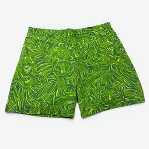 Lilly Pulitzer Everglades Shorts Mens Size 42 Green Camo Tiger Print 9.5 ins